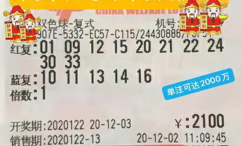 小七双色球预测精准命中，赢得千万大奖——记一次令人瞩目的中奖经历