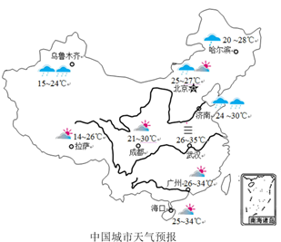 英国天气预报中国城市有哪几个